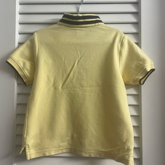 Janie & Jack Classic Pique Polo in Yellow w/Navy Trim & Details.EUC. Size 18/24M - Picture 6 of 6
